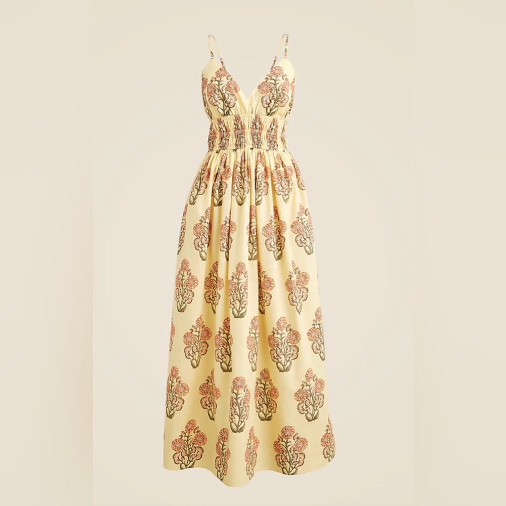 J. Crew Cream Maxi Sundress Halter Wedding Guest